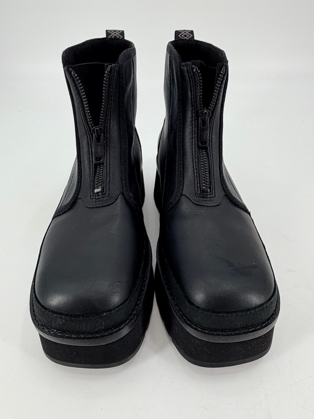 UGG Cityfunc Zip Platform Fashion Boots Womens Size 9.5 Black Water resistant - Picture 2 of 6